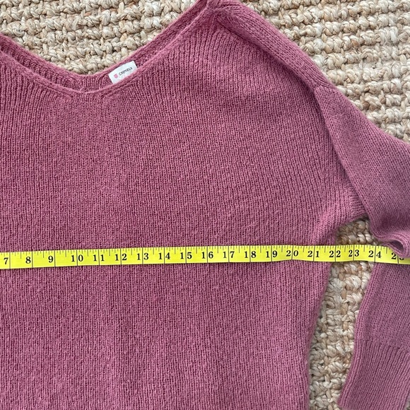 Cremieux L Mauve Pink Knit v-neck pullover Sweater - Picture 8 of 9